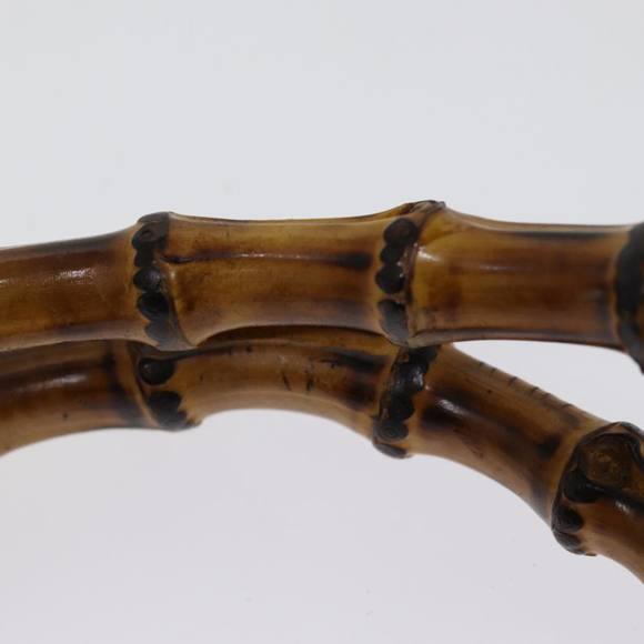 GUCCI Bamboo Tote Bag Suede Black 002 1186 0260 Auth 74664 - Picture 8 of 16